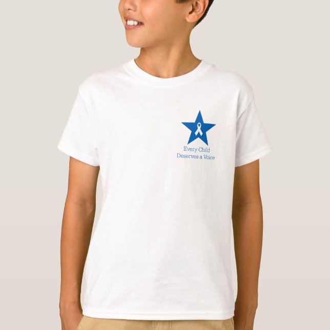 Camiseta T-Shirt de Crianças de Apraxia (Frente)