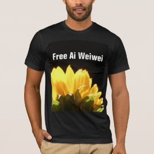 Camiseta "T-shirt do girassol do Ai Weiwei livre"