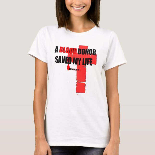 Camiseta T Shirt Doador de Sangue (Frente)