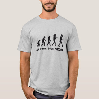 Camiseta T - shirt evolução motoqueiro
