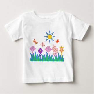 Camiseta T shirt flores mariposas sol naturaleza Camiceta