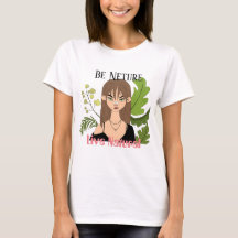 camiseta t-shirt girl nature planta