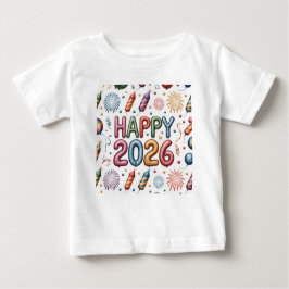 Camiseta T-Shirt-Happy New Year 2026 Matching Family 
