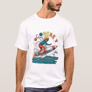 Camiseta T-shirt/ Hoodies - "Rocket Surfing" - design de lo