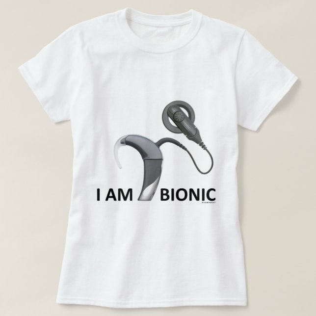 Camiseta t - shirt implant cochlear bionic (Frente do Design)