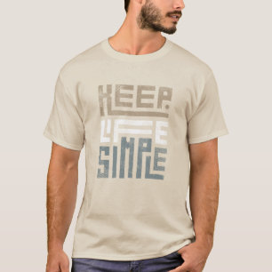 Camiseta T- Shirt Keep Life Simples design para impressão