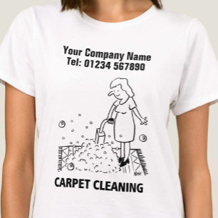 Camiseta T-Shirt para limpeza de tapetes
