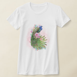 Camiseta T‑Shirt Pavão Vintage