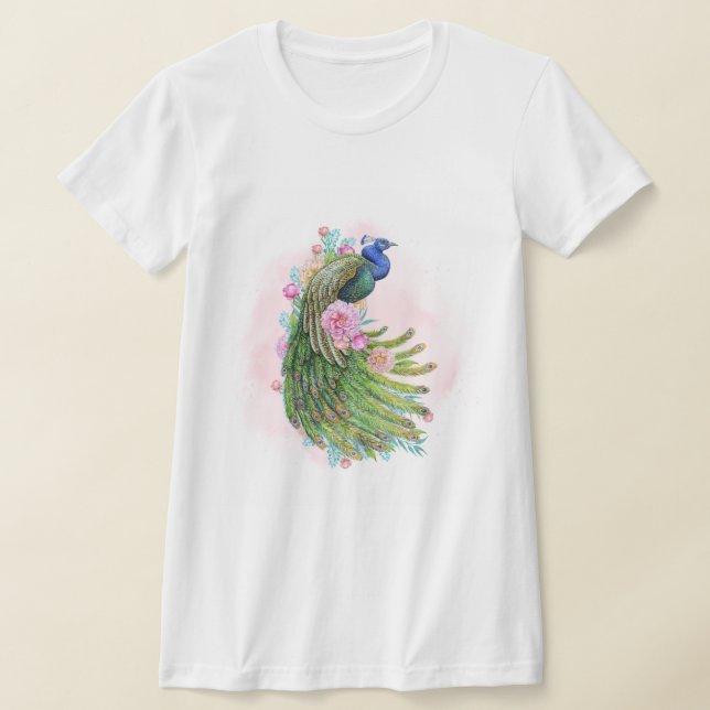 Camiseta T‑Shirt Pavão Vintage (Postura )
