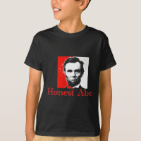 "T-shirt & presentes da arte de Abe honesto" Abe