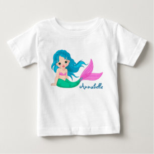 Camiseta T-Shirt/Sereia Do Baby Fine Jersey Personalizado