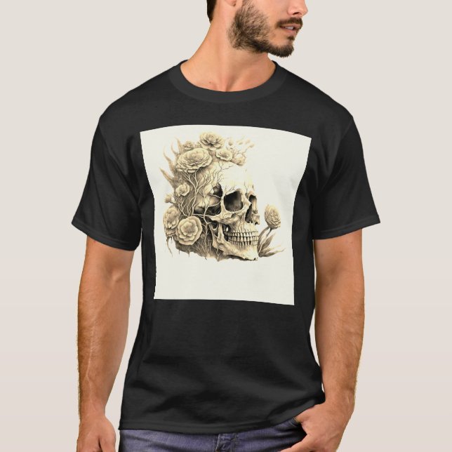 Camiseta T-Shirt-Skull-Dark (Frente)