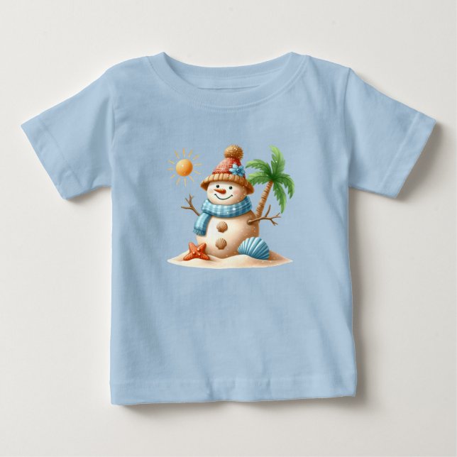 Camiseta T-Shirt-Tropical Christmas Family TShirts (Frente)