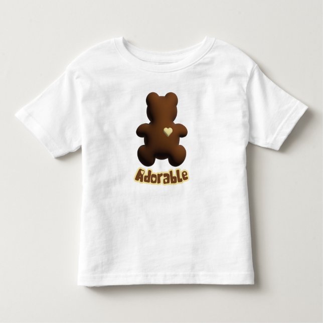 Camiseta T-Shirt, um urso de chocolate bonito (Frente)