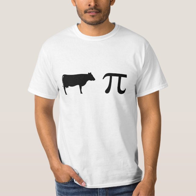 Camiseta T-shirt, vaca Pi (Frente)