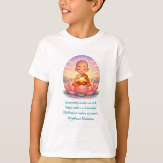 Camiseta T shirt with child monk