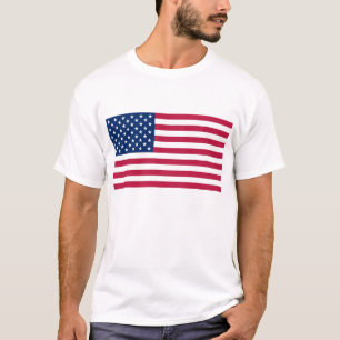 Camiseta T Shirt with Flag dos EUA