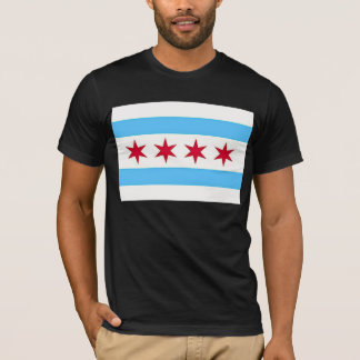 Camiseta T Shirt with Flag of Chicago, EUA