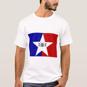 Camiseta T Shirt with Flag of San Antonio City, Texas, EUA