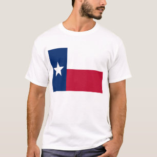 Camiseta T Shirt with Flag of Texas State USA