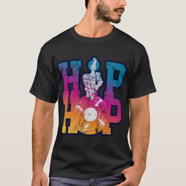 Camiseta T-ShirtHip Hop Urbano de VestuárioSalto Hiphop Rap (Frente)
