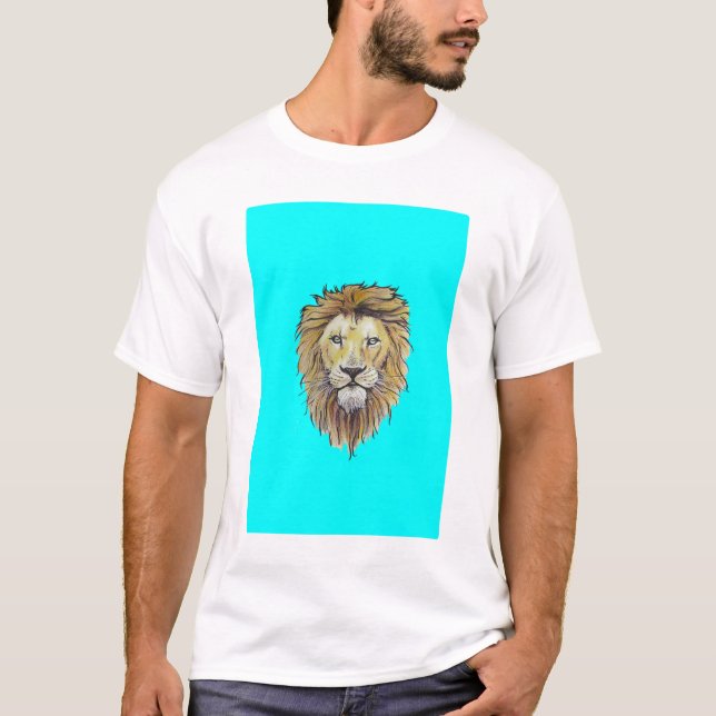 Camiseta t-shirts, camiseta-leão (Frente)