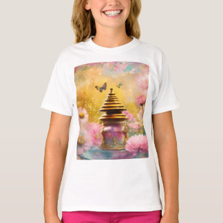 Camiseta "T-Shirts De Meninas Trendy: Estilo Encontra Confo