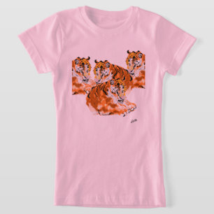 Camiseta T-Shirts: Família de tigres