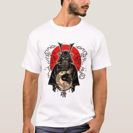 Camiseta T-ShirtSamurai and Rising Sun – Japanese Art Illus