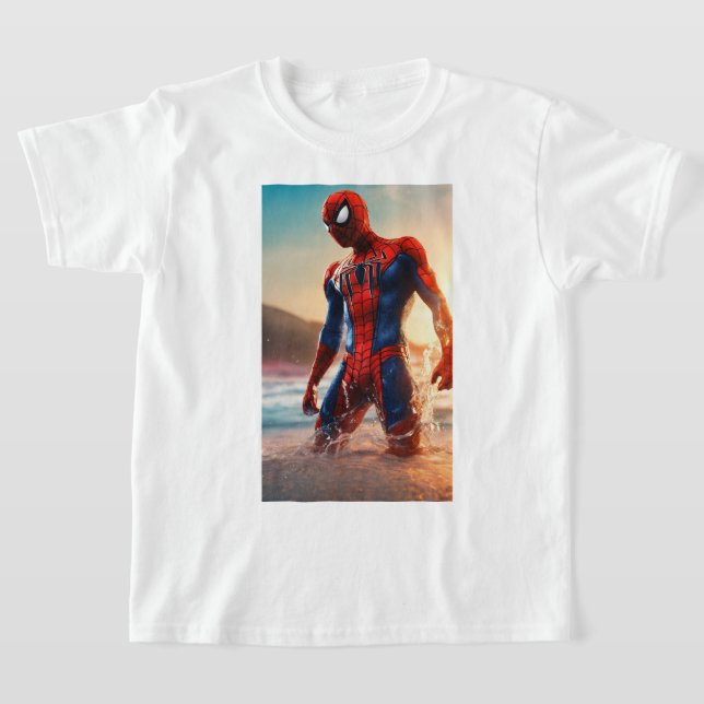 Camiseta T-ShirtWing Hero: Tee do Homem-Aranha para Rapazes (Postura )