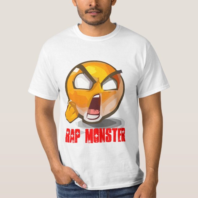 Camiseta T subterrâneo do monstro do rap (Frente)