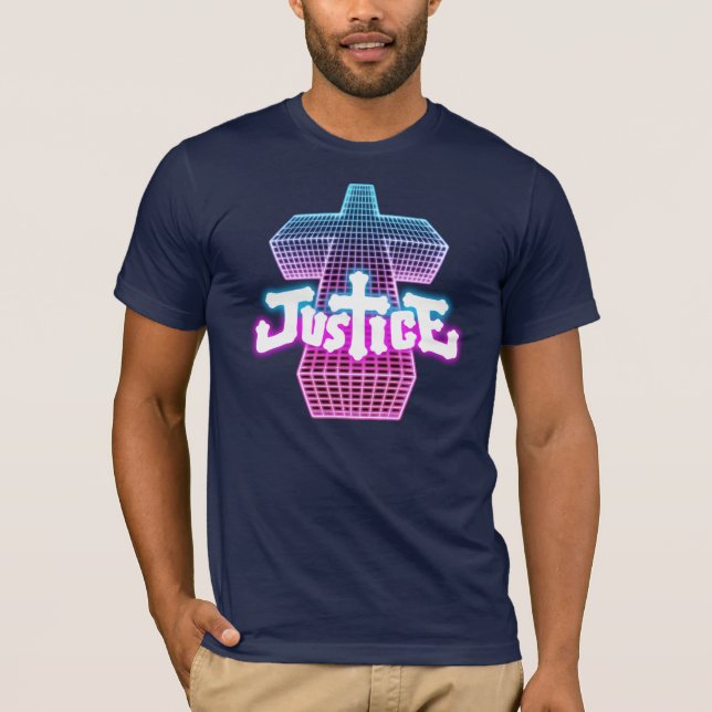 Camiseta T transversal de justiça (Frente)