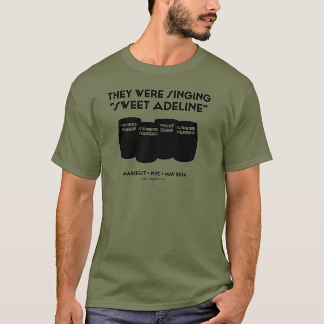 Camiseta "T unisex de Adeline doce" (verde da fadiga) (Frente)