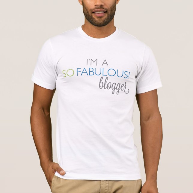 Camiseta T UNISEX do Blogger de SoFabulous (Frente)