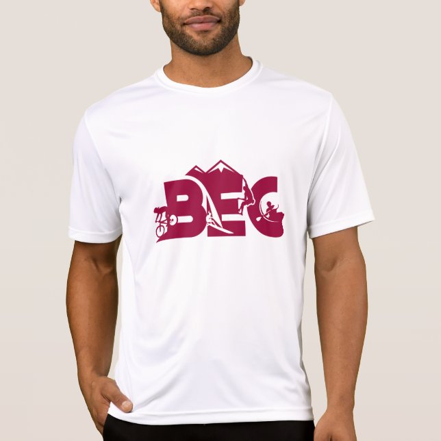 Camiseta T unisex dos esportes do BEC (Frente)