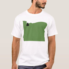 Camiseta T verde do amor de Portland, Oregon