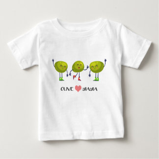 Camiseta T verde-oliva de Yiayia