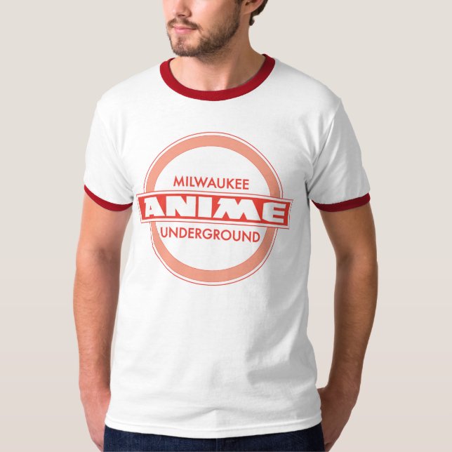 Camiseta T vermelho subterrâneo do Anime de Milwaukee! (Frente)