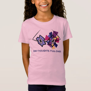 Camiseta T- "Zero Pensamentos Caos Total" Óculos A