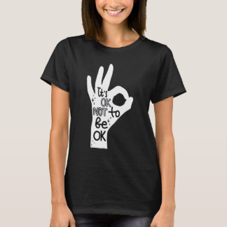 Camiseta Tá Tudo Bem Não Estar Bem Mão Prevenção de Suicídi