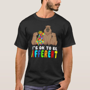 Camiseta Tá Tudo Bem Ser Diferente Capivara Conscientização
