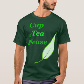 Camiseta Taa Time Cup, Chá, Por Favor