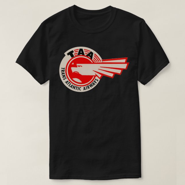 Camiseta TAA Trans Atlantic Airways (Frente do Design)