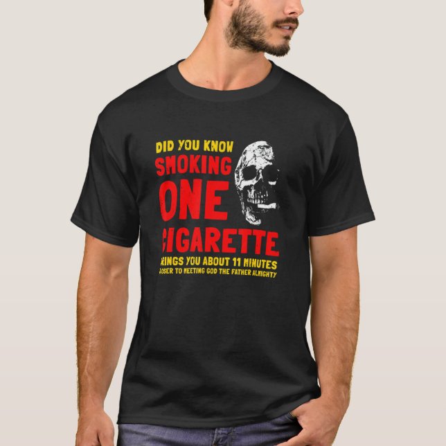 Camiseta Tabagismo anti-tabagismo aproxima você das nossas  (Frente)