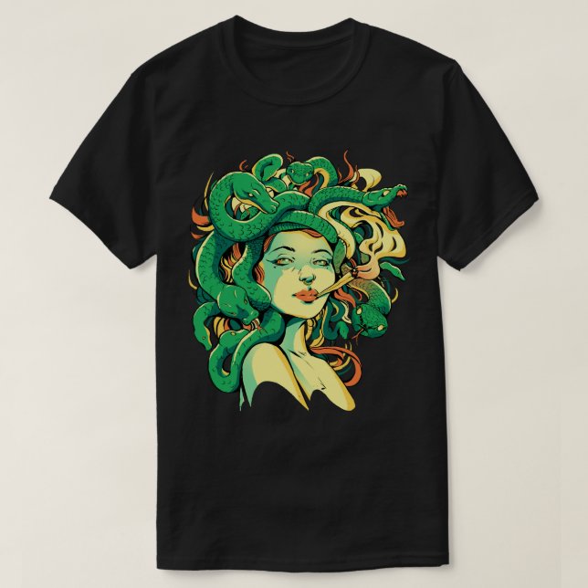 Camiseta Tabagismo Medusa (Frente do Design)