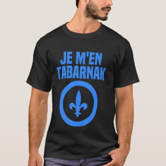 Camiseta Tabarnak Língua Francesa Canadense Quebec Flag Can