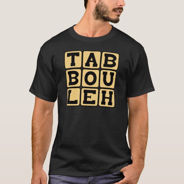 Camiseta Tabbouleh, Levantine Vegetarian Dish (Frente)