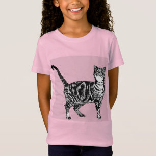 Camiseta Tabby Cat cats Queijos Queirosos Queirosos Queiros