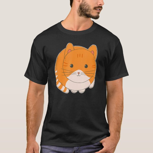 Camiseta Tabby Cat Tabby Laranja (Frente)