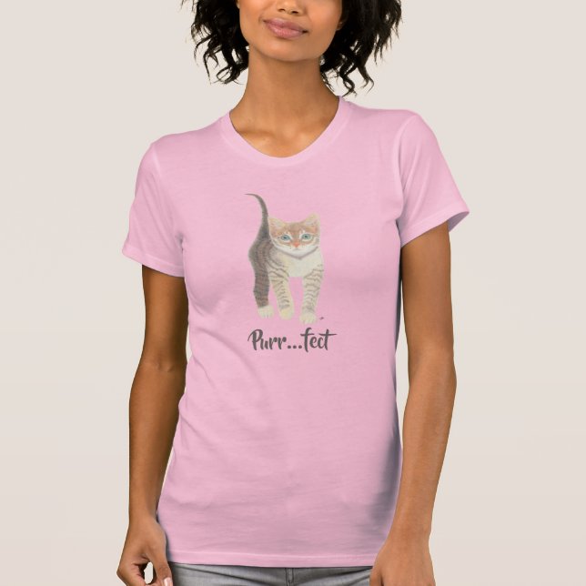 Camiseta Tabby Kitten Women's Pink (Frente)